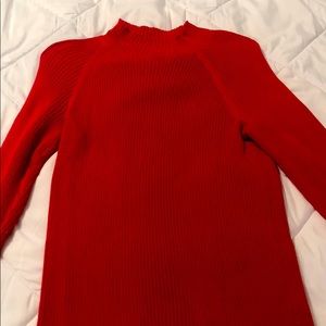Red Long-sleeved Sweater